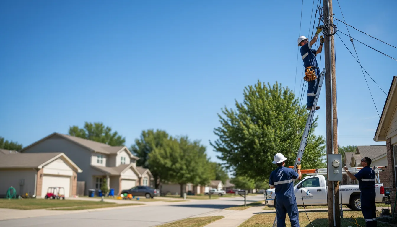 Residential electrician providing installation services in Ellisville, MS